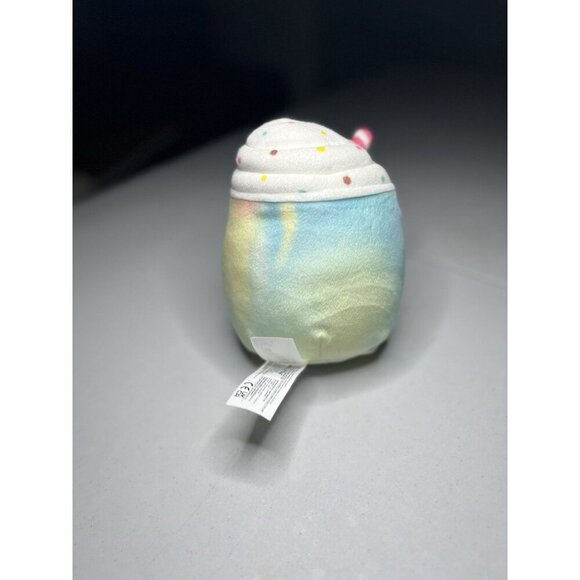 Squishmallows Milkshake Plush 5.5" Tie Dye Sprinkles Ice Cream Straw Stuffed Toy - Picture 3 of 7
